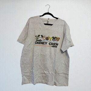 Disney Crew Star Wars Graphic V-Neck T-Shirt 2XL Bella + Canvas Cotton Polyester